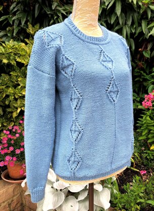 Diamond Eyelet Sweater