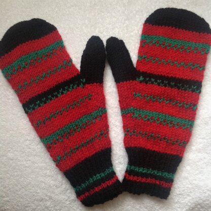 Christmas colour mittens