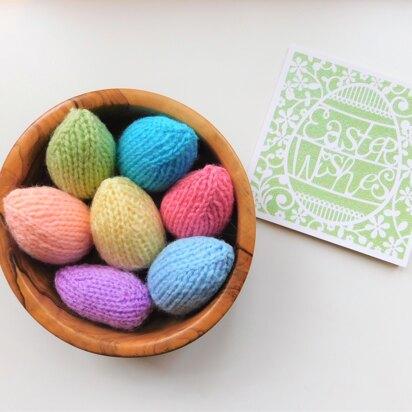 Cute Little Knitted Easter Eggs