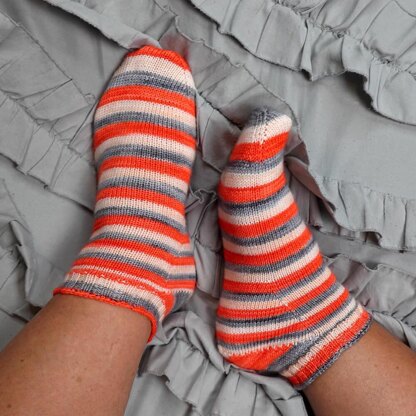 Toe Up Simple Socks No 3