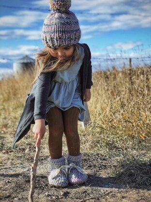 Children's Booties Sheepskin Suede