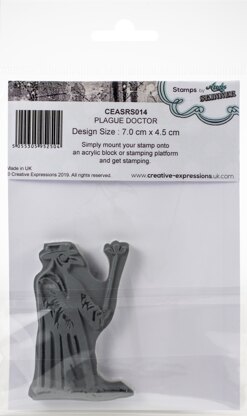 Creative Expressions Rubber Stamp By Andy Skinner - Plague Doctor