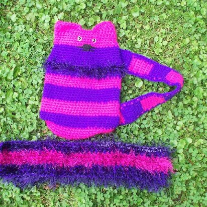 Wonderland Cheshire Cat Bag and Scarf Set