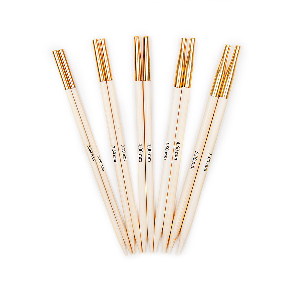 Bamboo Interchangeable Circular needles Starter Set