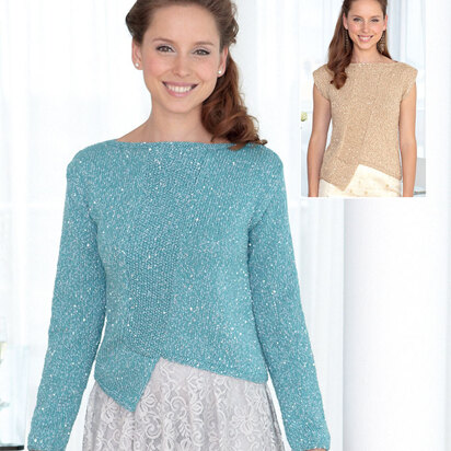 Long Sleeved and Sleeveless Tops in Sirdar Soukie DK - 7091 - Downloadable PDF