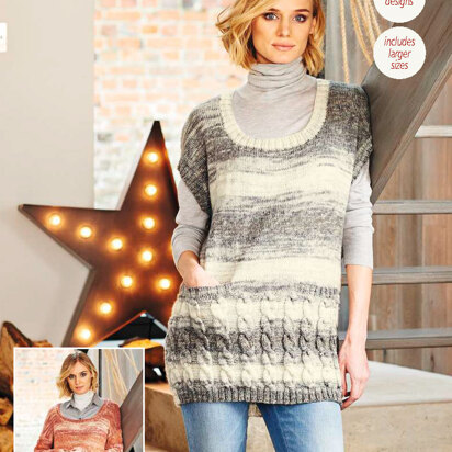 Sweater and Tunic in Stylecraft Life Changes - 9542 - Downloadable PDF