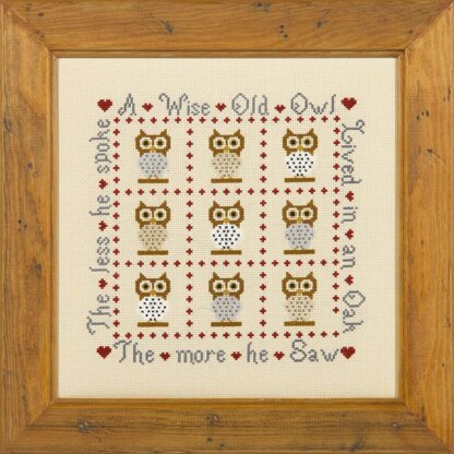 Historical Sampler Company A Wise Old Owl Cross Stitch Kit - 100188