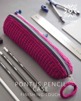 Pontus Pencil Case in MillaMia Naturally Soft Aran