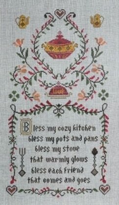 Cottage Garden Samplings Kitchen Prayer - CGS5 -  Leaflet