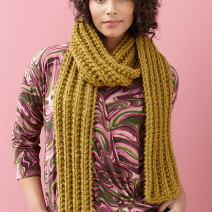 Brisbane Scarf in Lion Brand Wool-Ease Thick & Quick - 90619G