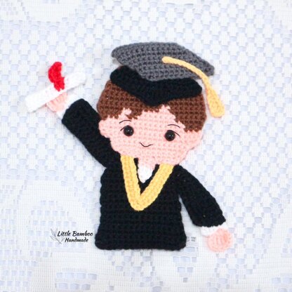 Graduation Boy and Girl Applique