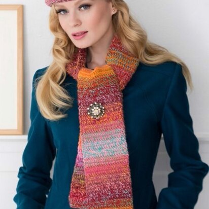 Igloo Snail Hat and Scarf in Red Heart Boutique Treasure - LW3468