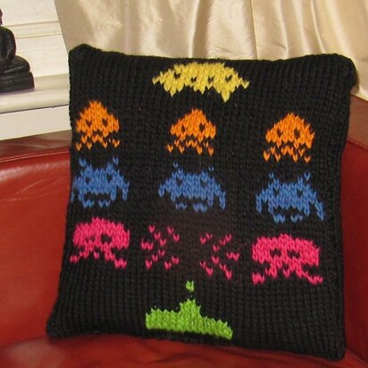 Superfast Retro Space Invaders Cushion