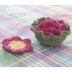 Flower Coasters in Basket