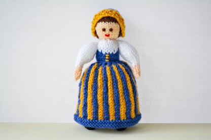 Finland National Costume Doll Knitting Pattern - Toy Knitting Pattern