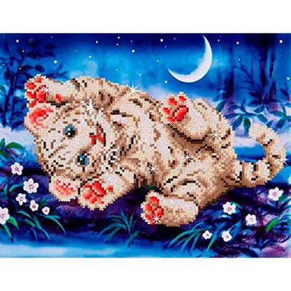 Diamond Dotz Baby Tiger Roly Poly Diamond Painting Kit