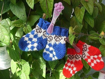 Tiny Bavarians and Franconians (baby socks)/Mini-Bayern und Frankensocken
