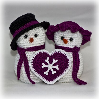 Mr & Mrs Snowman Set