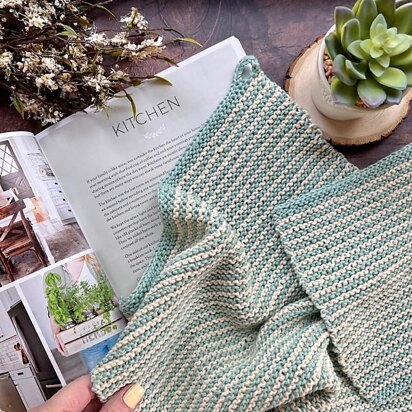Simple Stripes Kitchen Set - knitting pattern