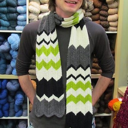 Charlie Chevron Striped Scarf