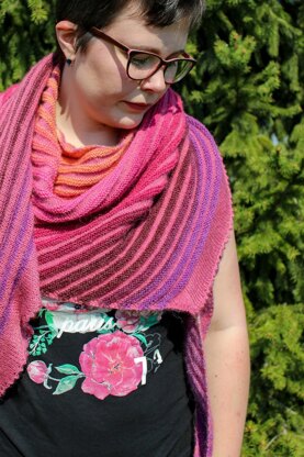 Dreaming of a Sunset Shawl