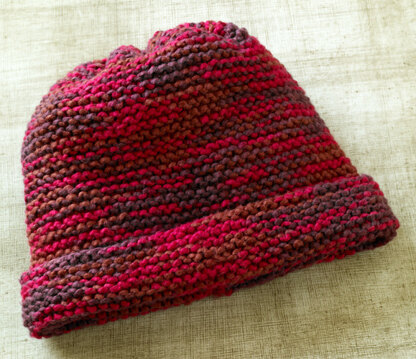 Soft Berry Hat in Lion Brand Nature's Choice Organic Cotton- L0471