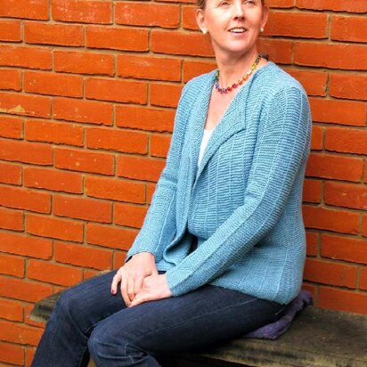 Garter slip stitch jacket - knitting pattern