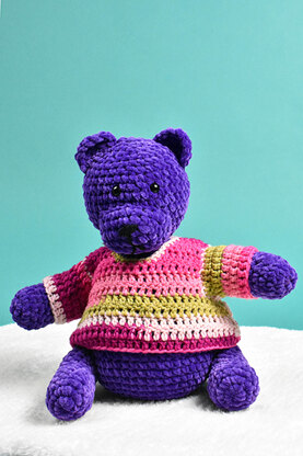 Peanut Butter and Jelly in Universal Yarn Bella Chenille & Deluxe Stripes - 2489 PDF