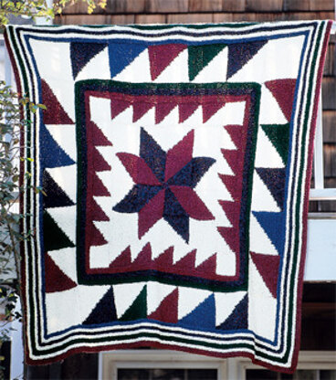 Homespun Pinwheel Afghan in Lion Brand Homespun - 1216A