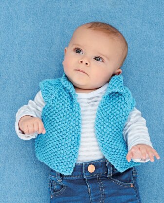 Waistcoat and shoes in Rico Baby Cotton Soft DK - 400 - Downloadable PDF