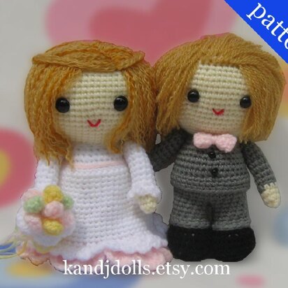 Wedding Bride and Groom - Amigurumi Crochet Patterns