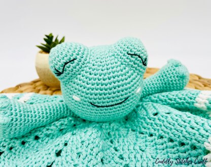 Frog lovey crochet online pattern