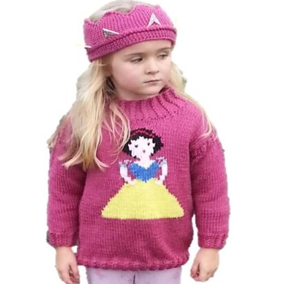 Princess Sweater and Crown - Snow White