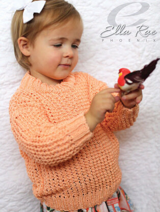 Blossom Sweater in Ella Rae Phoenix DK - ER20-01