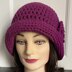 Cloche Hat with Double-Layered Flower