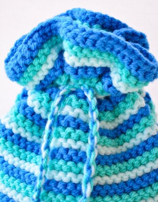 Ocean Blue 4 Cup Teapot Cosy Knitting Pattern