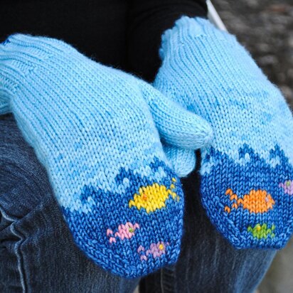 Fish in the Sea Mittens