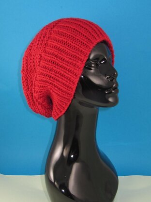 Chunky Basket Stitch Slouch Hat