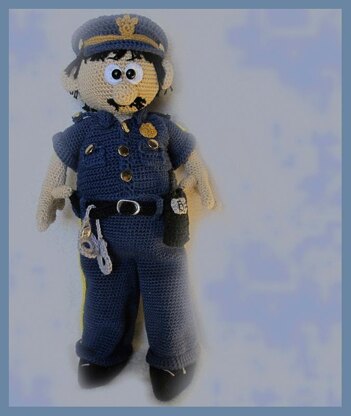 Officer Mike amigurimi doll