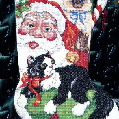 Santa's Furry Friends Stocking - PD