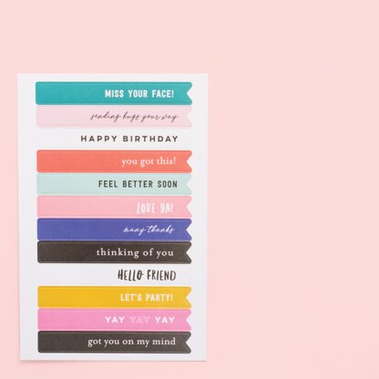 American Crafts Jen Hadfield Hey, Hello Sticker Book - 620768