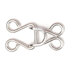 Hemline Hooks and Eyes: Nickel: Size 13