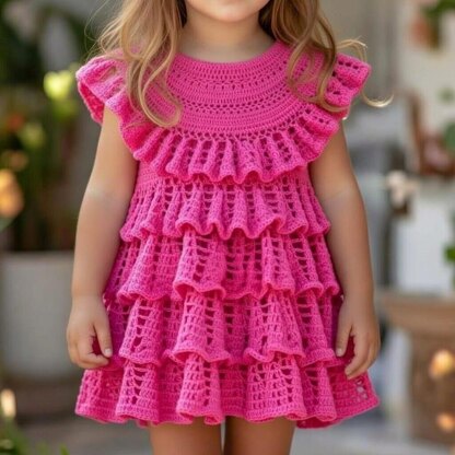 Crochet Baby Dress Pattern + Video Tutorial – Lacy Baby Girl Outfit, Preemie to Newborn Size PDF