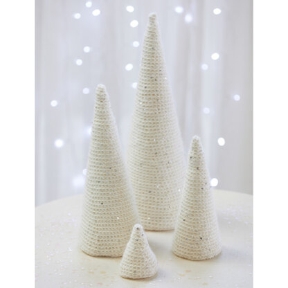 1176C White Pines (Crochet) - Decorations Crochet Pattern for Christmas in Valley Yarns Northampton