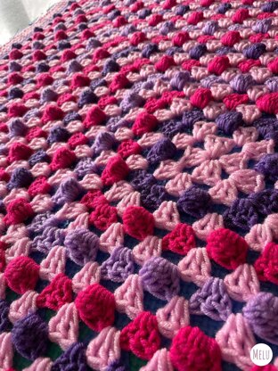 Bella’s Bobble Granny Square Blanket