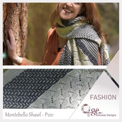 OGE Knitwear Designs P221 Montebello Shawl PDF