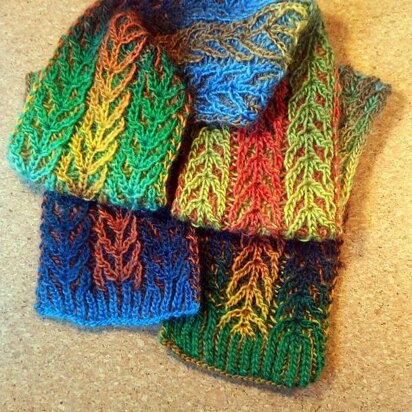 Brioche Wee Heathers Scarf