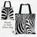 Heads or Tails Zebra Mosaic Bag / Pillow