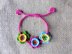 Kids bracelet, necklace and hairpin "Spring flower"