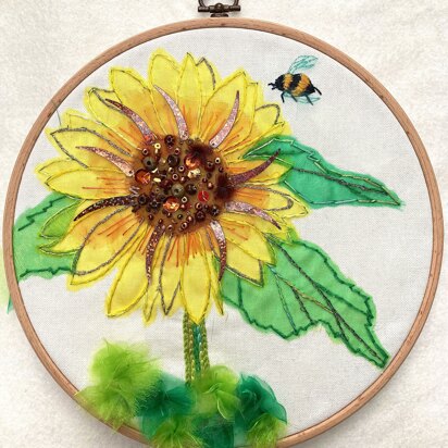 Rowandean Sunflower & The Bumblebee Embroidery Kit